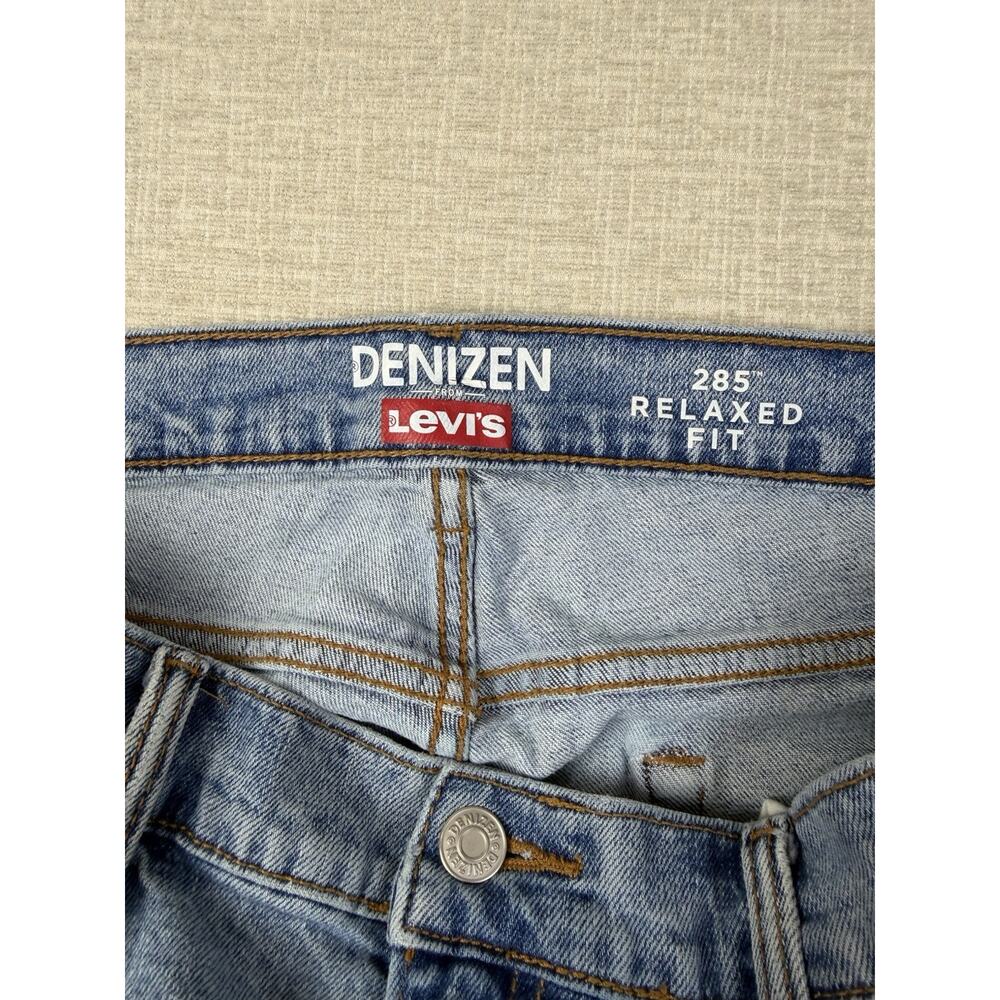 Denizen From Levis 285 Relaxed Fit Jeans Mens 38x30 Light Wash Denim - Picture 3 of 8